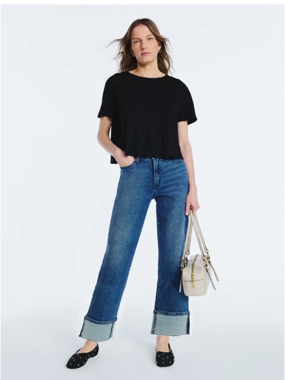 Scoop Women’s Brenna Benton Cuffed Ankle Jeans Size 6 NWT - Picture 4 of 7